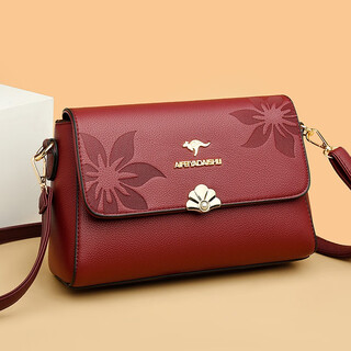 Beihu brand genuine leather crossbody bag women's bag 2023 new women's bag small bag gift mother bag middle-aged portable shoulder bag red