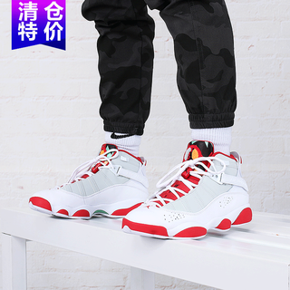 Nike (nike) basketball shoes men's shoes jordan 6rings aj six-time champion panda black and white sneakers dd5077-105 white and red bugs bunny six-time champion 42.5