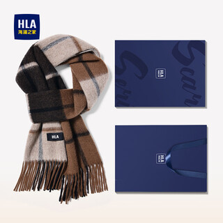 Heilan house (hla) scarf unisex 2024 new winter pure wool scarf gift box gift for boyfriend and dad