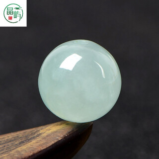 Jingyu ice type a grade emerald loose beads single bead diy hand-woven bracelet pendant rope material jade beads ice type jade 8mm one