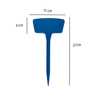 Shipton fan ground sign gardening flower enlarged sign plastic sign can be written sign plant label blue height 27cm 10 pieces