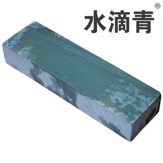 Water drop green plum masonry natural household kitchen knife sharpener petroleum stone fine grinding stone slurry stone whetstone swing stone knife sharpener stick single fine grinding water drop green + anti-slip pad + slurry stone