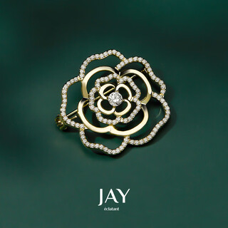 Jay flower brooch women's suit corsage as a birthday gift for mother-in-law and elders