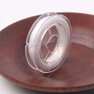 Wear-resistant elastic cord beaded rope bracelet cord rubber band wear-resistant bracelet cord elastic cord high toughness beef tendon large roll small roll white (about 10 meters) about 0.7mm (beaded lead included)