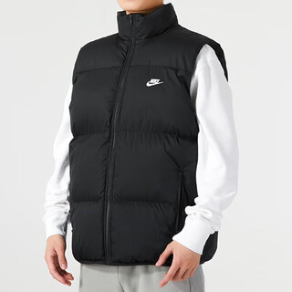 Nike (Nike) Down Jacke Herren Winter Neuer Sport Fashion Casual Stand Collar Komfortable warme Weste Weste 928860-010 Baumwolljacke FB7374-010 Schwarz groß 2xl