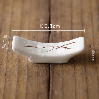 Fantasy chopstick holder creative chopstick holder ceramic snowflake porcelain japanese chopstick pillow chopstick holder kitchen dual-use hotel table cyan chopstick holder