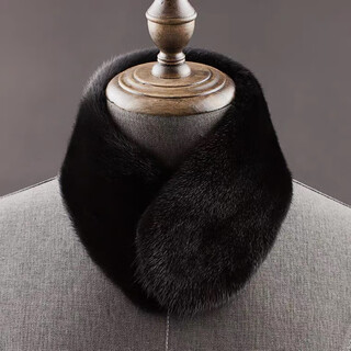 Molena mink fur scarf men's winter whole skin mink fur scarf warm business casual fur neck cover