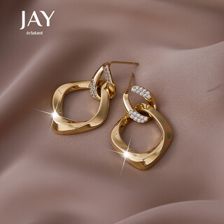 Jay 2025 new design rhombus earrings for women, birthday gift for girlfriend