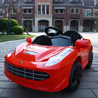 Aitong children's electric car four-wheel single drive remote control car male and female baby charging stroller can sit on a child toy car special price big red + single drive + speed adjustment + swing supports mobile phone remote control + remote control + self-driving