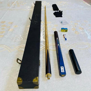 Mystery mystery o min selected blue peacock member billiard cue 3/4 split snooker black eight-nine ball small head cue 3/4 split cue (removable) with cue box set