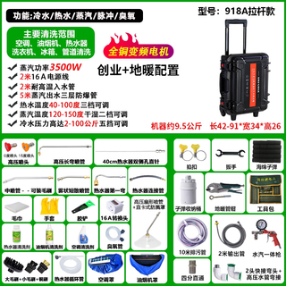 Clean sink clean sink variable frequency high-pressure and high-temperature steam cleaner air-conditioning cleaning machine range hood washing machine household appliances floor heating pipe multi-functional cleaning all-in-one machine tie rod 918a high-voltage model household appliances floor heating entrepreneurship - can withstand strong acid and alkali