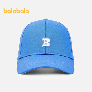 Balabala children's baseball cap boys and girls sun visor outdoor campus sports hat comfortable, fashionable and casual blue tone 00388 recommended head circumference 54-56cm, 7-10 years old