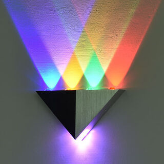 Yilin led wall lamp modern minimalist creative corridor aisle bar club ktv background wall decoration colorful color-changing light 5w blue yellow green red + purple highlight style
