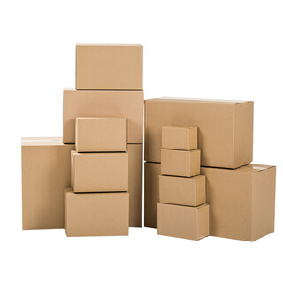 Boussac express carton packaging box storage moving kraft carton postal express small carton packaging carton 5 layers aa 50 pieces no. 11 (145mmx85mmx105mm)