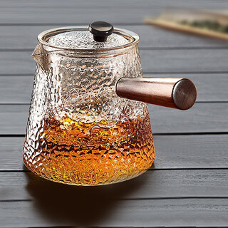 Yipot tea glass teapot with filter side handle kettle thickened heat-resistant tea kettle electric ceramic stove kettle kung fu tea set hammer pattern side handle kettle 900ml