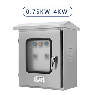 Outdoor double water pump control box, one for use and one for backup, liquid level control cabinet, waterproof and rainproof, one control and two stainless steel cabinets 0.75kw-4kw