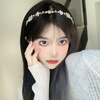 Shufen retro baroque imitation pearl headband diamond headband fairy forest super fairy niche versatile headwear birthday gift f0993 baroque imitation pearl headband