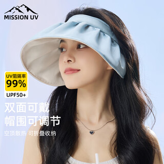 Mission uv sun protection hat for women, sun hat, shell empty top hat, summer outdoor face-covering anti-uv hat for women