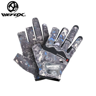 Wefox2025 new wefox fishing gloves revealed five finger three finger lure gloves breathable fish catching anti-slip fishing gloves wcx-4021 fishing gloves dark gray m