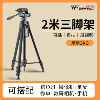 Weifeng wt-3580 digital camera/micro slr tripod aluminum alloy lightweight tripod photography camera mobile phone live broadcast outdoor night fishing projector floor stand