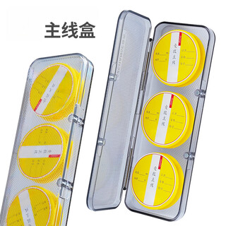 Miyi 21 new main line box pc transparent 3-axis large spool fishing gear box winding coil line group fishing gear box gray 3-axis single-layer small size with pins