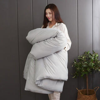 Silk quilt mulberry silk quilt winter thickened warm single double dormitory quilt core spring and autumn quilt silk quilt gray 150*200cm6jin jin equals 0.5 kg single quilt