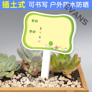 Xushansi kindergarten simulation pot brand gardening simulation flower pot simulation label signage succulent conservation brand diy handmade yhcd-16 10x16cm
