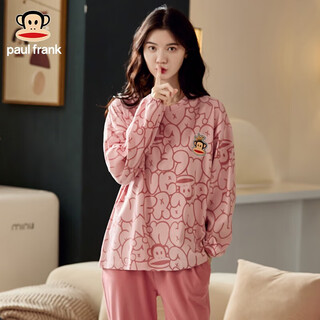 Paul frank big mouth monkey couple spring and autumn pajamas women's pure cotton long sleeve suit cotton fashion printed casual women's home clothing