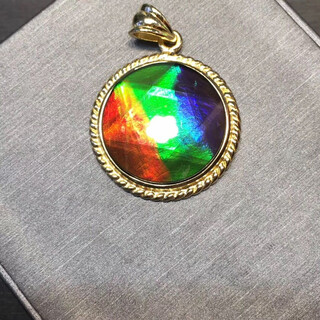 Xuan song canada's new crystal semi-precious stone necklace for women ammolite david star picture color star picture color