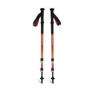 Black diamond trekking pole trail back foldable three-section stable support outdoor hiking pole orange/burnt sienna 100-140 cm