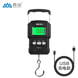 Xiangshan portable scale portable electronic scale luggage scale high-precision gram scale electronic scale kitchen household small hanging scale luggage weighing express scale mini hook scale ep160r-rechargeable model