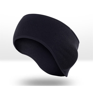 Warm head sleeping tool at night to protect the forehead from wind and cold, sleeping hat for men and women, running hood, winter headband, black, one size fits all