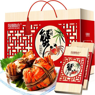 Gift certificate yangcheng united hairy crab gift certificate 8888 type male 5.0 two female 4.0 two 4 pairs 8 crab coupons gift box gift card
