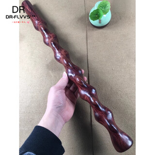 Fat donglai's same style hainan huanghuali rolling pin, red sandalwood and willow ghost face playing stick, raw wood stick, looks like a self-defense stick hp30 55x4.5x2.9cm