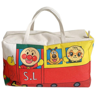 Kindergarten quilt storage bag waterproof kindergarten quilt storage bag luggage storage bag children's quilt three-piece set anpanman medium spring/summer three-piece set selection