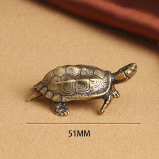 Enshousu retro copper longevity turtle desktop ornaments nafu turtle copper carving crafts cultural toys tea pet decorations longevity turtle