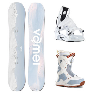 Vamei snowboard snowboard set men's and women's all-purpose board flat floorboard full set flow quick wear binding snow shoes vm51 159cm