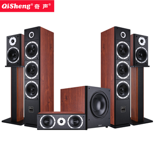 Qisheng hq-35 home theater set hifi-level ktv audio set home karaoke speaker set high-power amplifier set dts fever-level complete set of 5.1 home theater speakers