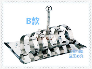 Stainless steel bread rack, silver-plated toast rack, gold-plated bread basket, baking tools, hotel western food afternoon tea accessories, type a, silver-plated