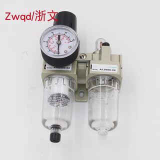 Double gas source processor qaw2000-02d+qal2000-02 qac2010-02 filter pressure reducing valve