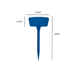 Shipton fan ground sign gardening flower enlarged sign plastic sign can be written on the sign plant label blue height 20cm 10 pieces