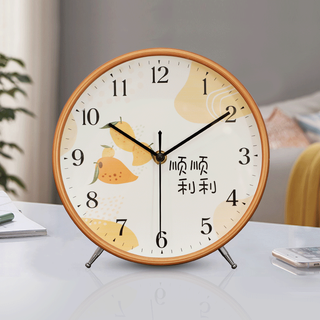 The story of time desktop desktop clock living room home fashion sitting clock simple modern desk clock ornament stand and hang dual-use 2823-shunshunli suitable and hanging dual-use