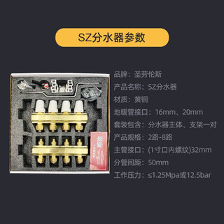 St. lawrence floor heating temperature-controlled water distributor geothermal floor heating water collector large flow drain valve ss temperature-controlled water distributor forged 2-way 0mm