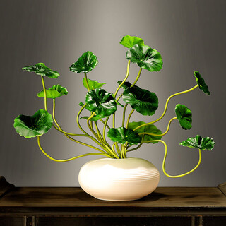 Pa meiju zen chinese vase ornaments creative living room tv cabinet decoration room wine cabinet entrance ceramic crafts vase + copper money grass