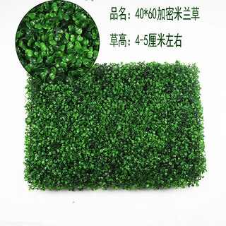 Qiyihang simulated lawn balcony outdoor wall decoration grass wall artificial green plastic fake lawn 40*60 encrypted milan grass