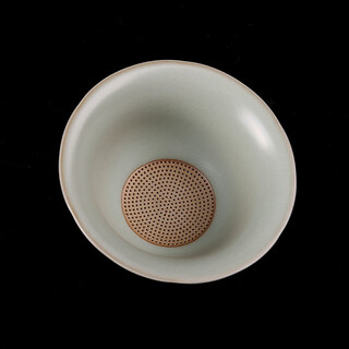 Rudao ru kiln tea funnel tea filter retro split ru porcelain tea divider ceramic kung fu tea set accessories tea strainer ru kiln youran upper filter