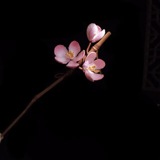 Meng junchen's intangible velvet flower hairpin, ancient style hairpin, plum blossom, orchid, bamboo and chrysanthemum, retro hanfu accessories, national style cheongsam, headdress, hair accessories, plum blossom