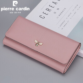 Pierre cardin 2025 wallet women's fashion long large capacity tri-fold wallet trendy women's clutch chinese valentine's day gift