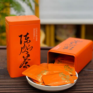 Qianshan yue fuding white tea 2012 authentic old white tea pressed gongmei small square slices 180g one flap gift box tangerine peel white tea 2015 white tea. 2016 tangerine peel one can 250g
