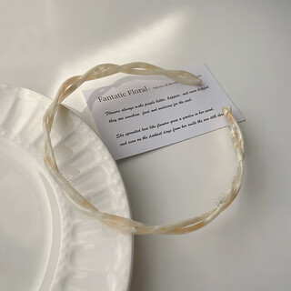 Oxygen acetic acid face wash headband for women 2025 internet celebrity new forest style fairy beauty high-end pressure hair headband thin simple hair accessories light rice series